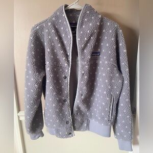 Patagonia Light Gray Fleece Jacket